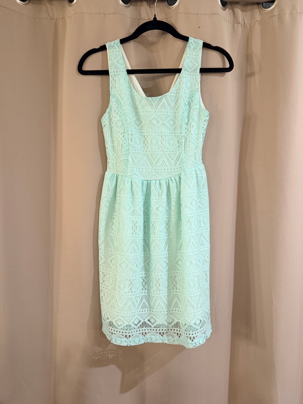 Nymphe Mint Lace Fit & Flare Dress